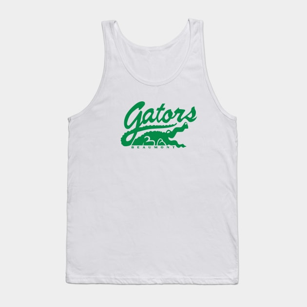 Defunct Beaumont Golden Gators Minor League Baseball 1986 Tank Top by LocalZonly